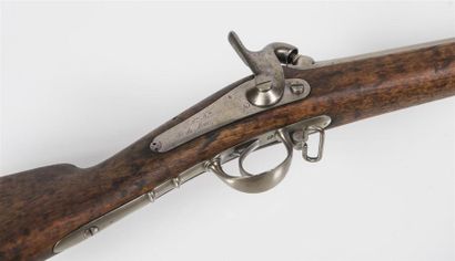 null Fusil d'infanterie modèle 1842 
Canon rayé, platine marquée manufacture royale...