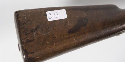 null Fusil Modèle 1822 T Bis
Platine marquée Manufacture de Mutzig
Canon et fût raccourcis
Avec...