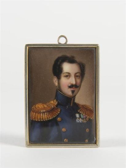 null Ecole Suédoise 19ème 
portrait de Joseph François Oscar Bernadotte de Suède
Sur...