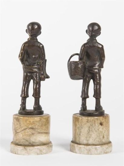 null Deux bronzes
Gamins de Paris
H : 15cm