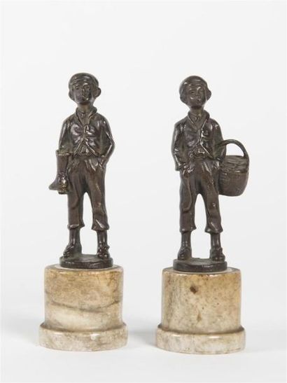 null Deux bronzes
Gamins de Paris
H : 15cm