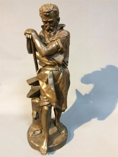 null Carlo NIOLI
Le Travail Epreuve en bronze patine