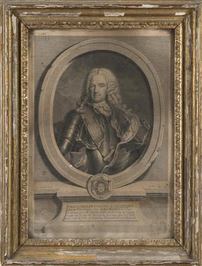 null Portrait duc de Villeroy, gravure
18ème siècle