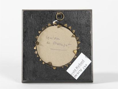 null Ecole française du 19ème siècle , miniature sur ivoire, Gustave de CHASSEPOT,
Dim...