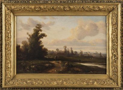 null Ecole françsie du 19ème siècle
Paysage
Huile sur toile
27 x 40, 5 cm