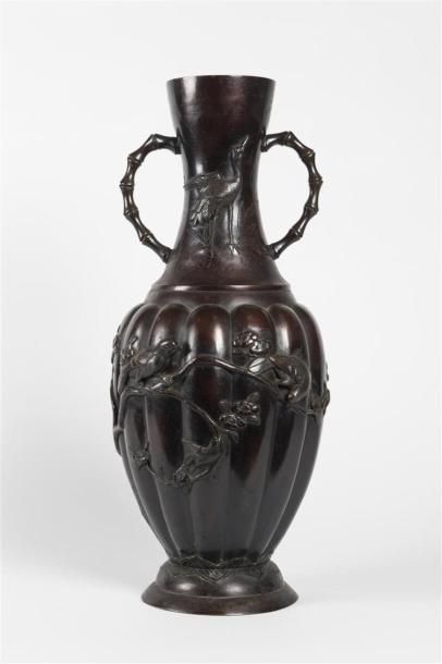 null Vase Japon en bronze 19e
H : 60cm