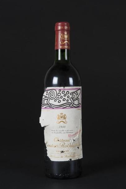 null 1 B CHÂTEAU MOUTON ROTHSCHILD (B.G.-; e.t.a.) GCC1 Pauillac 1988