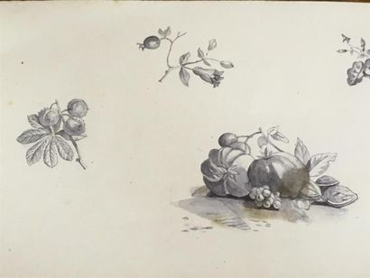 null Carnet à dessin par Tony ROUSSILLON vers 1850
