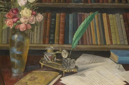null Alphonse Antoine RODET (1890 - 1975)
Nature morte aux livres
Huile sur toile
130...