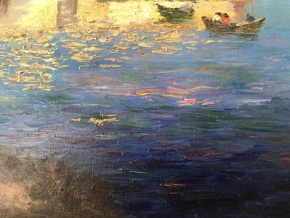 null Jeanne BAUDOT (1877-1957)
Paysage vers Berre l'étang
Huile sur toile
Signée...