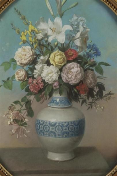 null Théodore FANTIN-LATOUR (1805-1875)
Fleurs
Pastel,signé en ba à droite
72 x 59...