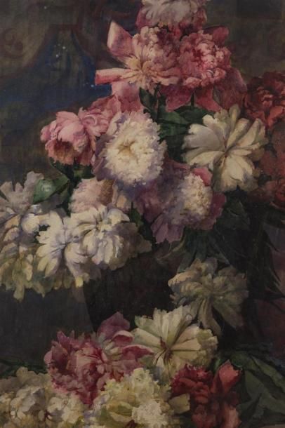 null André MACLE (1891 - 1967)
Bouquets de fleurs
Aquarelle
69 x 100 cm