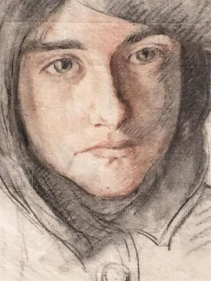 null Hippolyte LETY (1878 - 1959)
Autoportrait en 1894
Dessin au crayon sur papier
Signé...