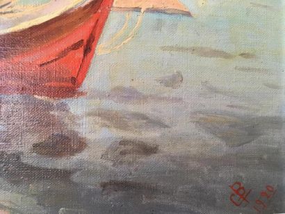null Jeanne BAUDOT (1877-1957)
Paysage de méditerrannée
Huile sur toile
Monogrammée...
