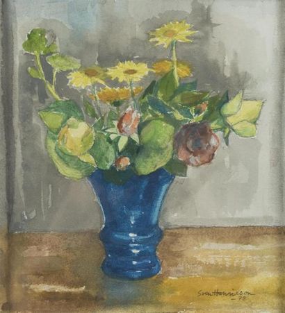 null Sven HENRICSON (1906 - 1992) 
Bouquet, toile
Sbd