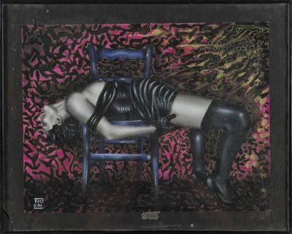 null Jean-Paul BOCAJ (1949)
"Sans Titre", acrylique sur papier
60 x 41 cm