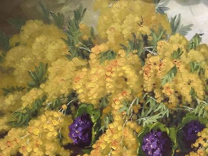 null Louis ADAMI
Les mimosas
Huile sur toile
Signée en bas à gauche
48 x 98 cm