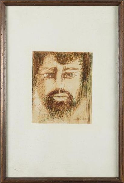 null Noël FILIPPI
autoportrait 
aquarelle et feutre sur papier
29 x 19 cm