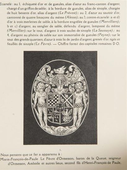 null OLIVIER (Eugène), HERMAL (Georges) et ROTON (R. de). Manuel de l'amateur de...