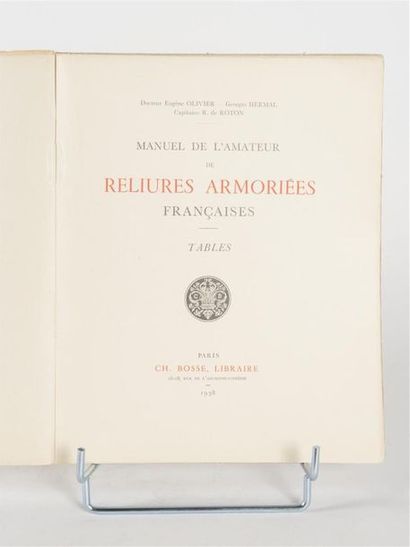 null OLIVIER (Eugène), HERMAL (Georges) et ROTON (R. de). Manuel de l'amateur de...