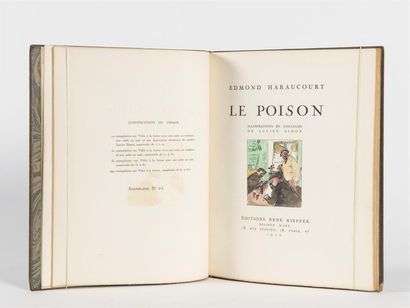 null (KIEFFER) HARAUCOURT (e.) : le poison. René KIEFFER 1920. (2)-56-(6) pages....