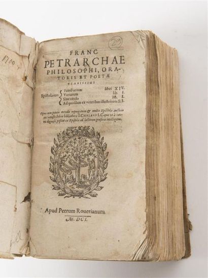 null PÉTRARQUE (Francesco Petrarca, dit). Franc. Petrarchæ philosophi, oratoris et...