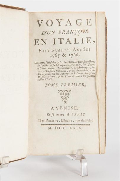 null LA LANDE (J.J. Le François de) : Voyage en Italie contenant l'Histoire et les...