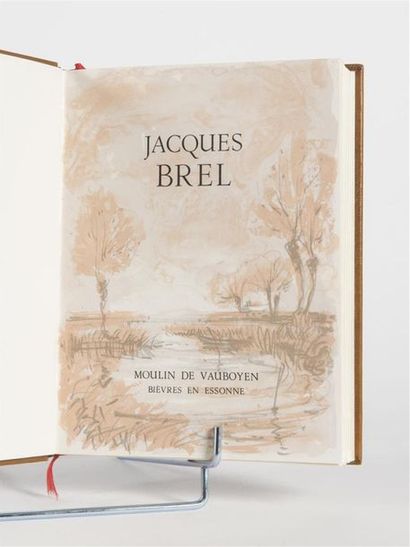 null BREL (Jacques) : oeuvre poétique. Illustré par STEINLEN. Pierre de TARTAS, 1977....