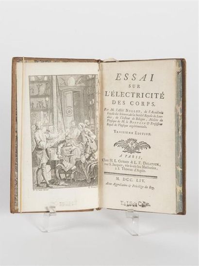 null NOLLET (Abbé) : Essai sur l'électricité des corps. Troisième édition. Paris,...