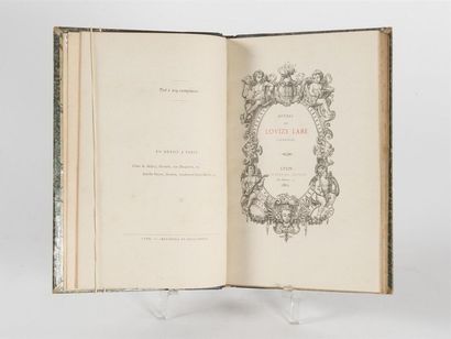null LABE (Louise) : Euvres de Louize LABE, lionnoize ; Scheuring, 1862.
Un des 209...