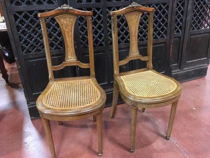 null Paire de chaises Jacob Faubourg Saint Antoine Paris
Assise cannée