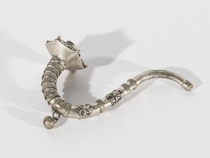 null Pipe à opium en argent filigrané