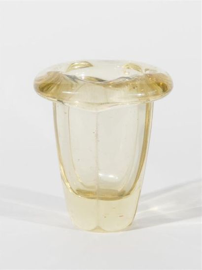 null BAYEL, vase de forme libre en cristal 
H : 17 cm