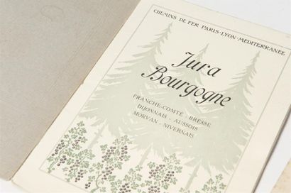null CHEMIN DE FER PLM : Atlas Jura Bourgogne, invitation de 1888 pour l'inauguration...