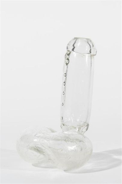 null Phallus en verre soufflé travail artisanal
Fin 19ème siècle
H : 17 cm