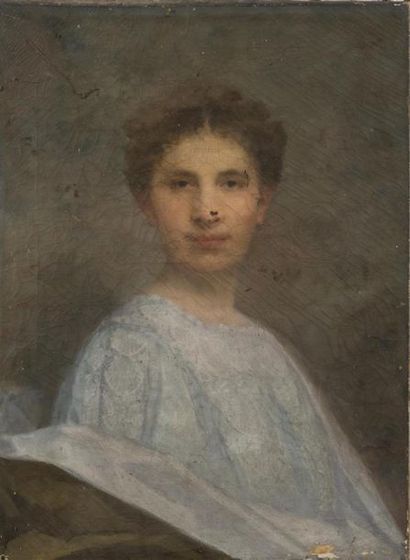 null Ecole lyonnaise des années 1900
portrait de jeune femme
huile sur toile, non...