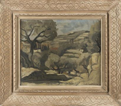 null Antoine CHARTRES (1903 - 1968)
Paysage du Var 
Huile sur toile
Signée en bas...