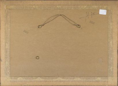 null Maurice MONTET (1905-1997)
La charrette 
Gouache sur papier
Signée en bas à...
