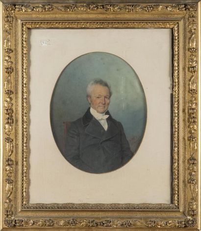 null D. MAZAREZ
Portrait de Guillaume-Felix MARREY (1783-1869)
Signée et datée 1852
Dessin
34...