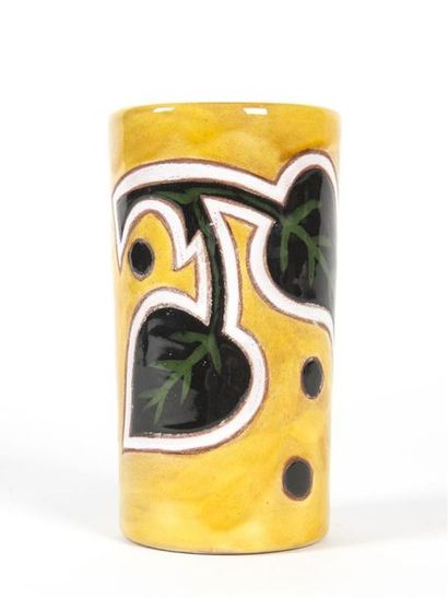 null Jean PICARD LE DOUX (1902-1982)
Vase de forme rouleau en céramique émaillée...