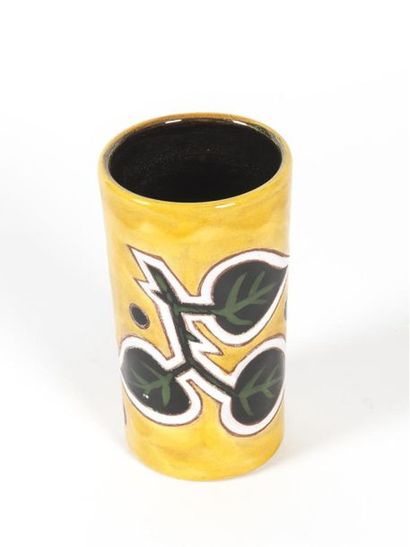 null Jean PICARD LE DOUX (1902-1982)
Vase de forme rouleau en céramique émaillée...