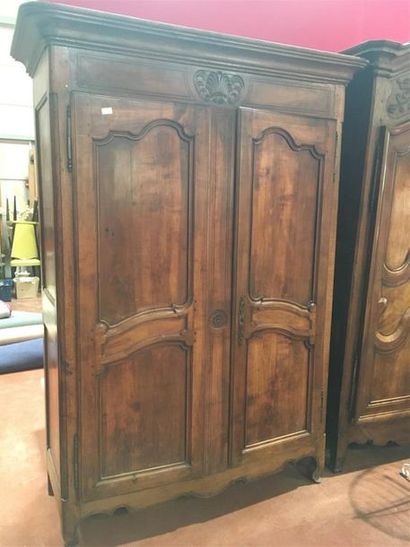 null Armoire normande rustique bois naturel mouluré