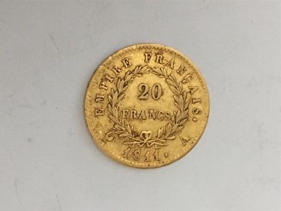 null Une pièce de 20 francs Napoléon I Lauré