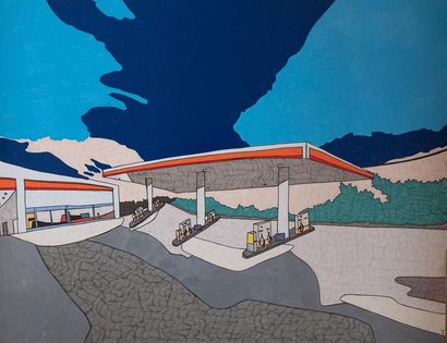 null Dorothée RICHARD (1978)
Gas station 8
Feutres et markers huile, encadré
50x65...