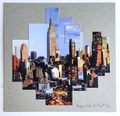 null Christophe POUGET (1967) 
NYC
Assemblages réalisés en découpage et collage de...