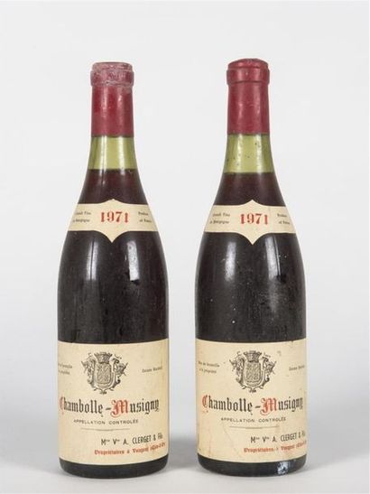 null 2 B CHAMBOLLE-MUSIGNY (e.l.s; 1 c.s.) Clerget & Fils 1971