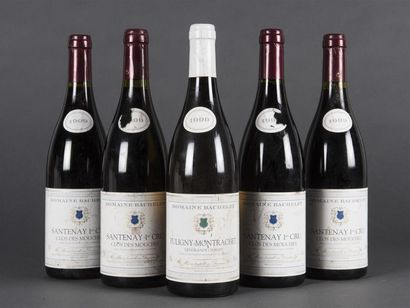 null 4 B SANTENAY CLOS DES MOUCHES (1er Cru) e.t.h. à e.l.a; 2 clm.a. Bachelet &...