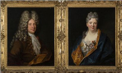 null Paire de portraits 

Portraits de Gabriel Marie Cuvillier (1733-1780)
Docteur...