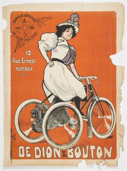 null MISTI (Ferdinand Mefliez) - Tricycle DE DION & BOUTON. Imp.Bourgerie Faubourg...