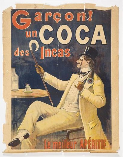 null Anonyme - Garçon ! Un coca des INCAS ! Imp. Reverchon ? 144 x 112 cm. Nombreuse...